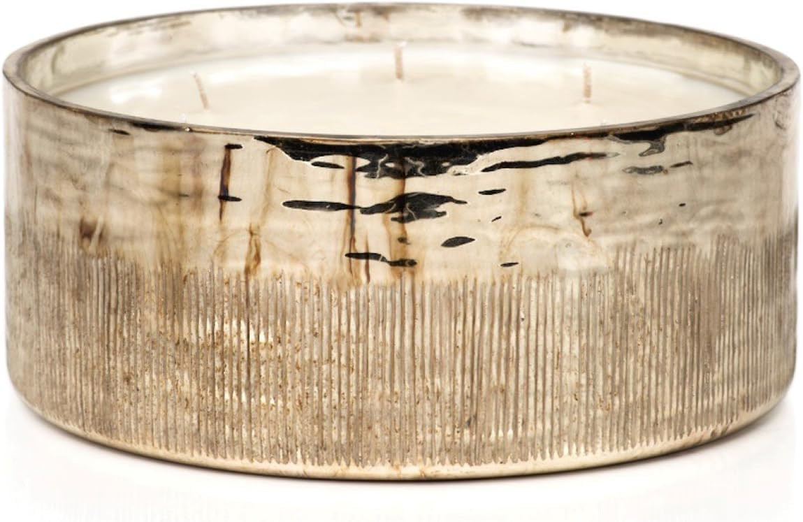 Zodax Siberian Fir Antique Gold & Silver Scented Jar Candles (Silver | 6 Wick | 44 Ounce | 85 Hou... | Amazon (US)
