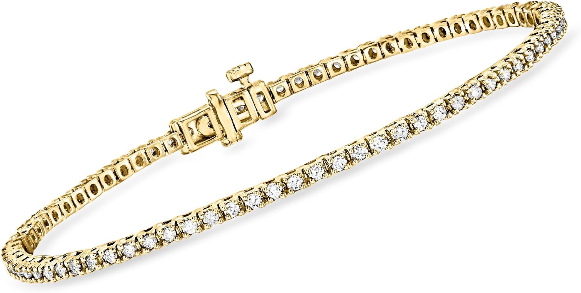 Ross-Simons 1.00 ct. t.w. Lab-Grown Diamond Tennis Bracelet in 18kt Gold Over Sterling | Amazon (US)