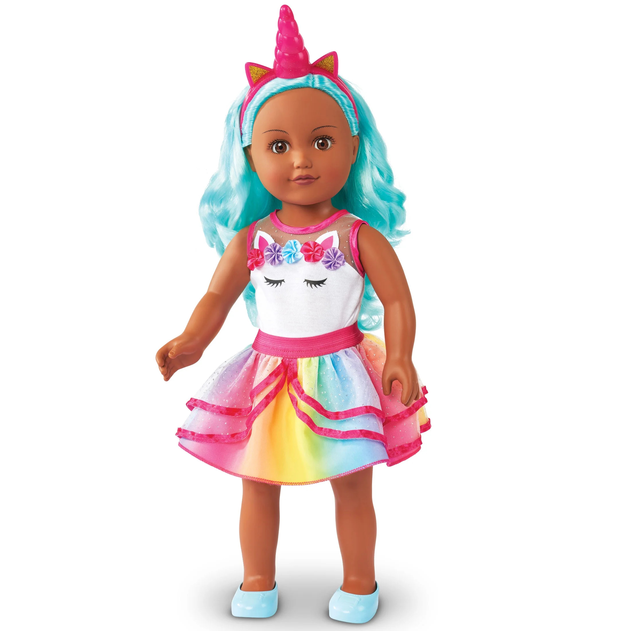 My Life As Kora 18 inch Doll, Blue Hair, Brown Eyes - Walmart.com | Walmart (US)