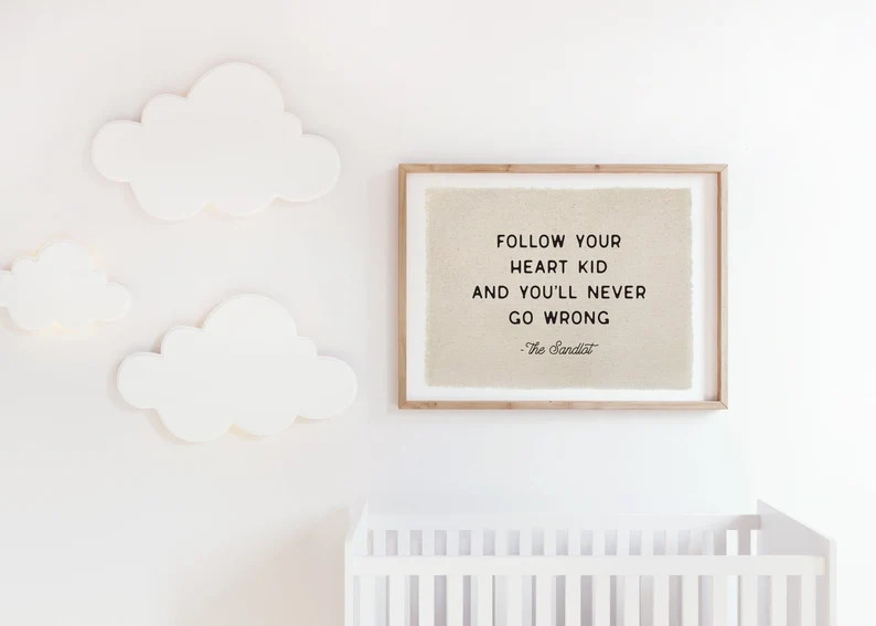 Sandlot Quote Flag, Nursery Wall Decor, Wall Art Pennant Banner, Kids Room Decor, Boys Baseball B... | Etsy (Global)
