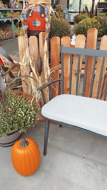Adorable outdoor patio bench and it comes with the cushion too! 

#outdoorfurniture

#LTKhome