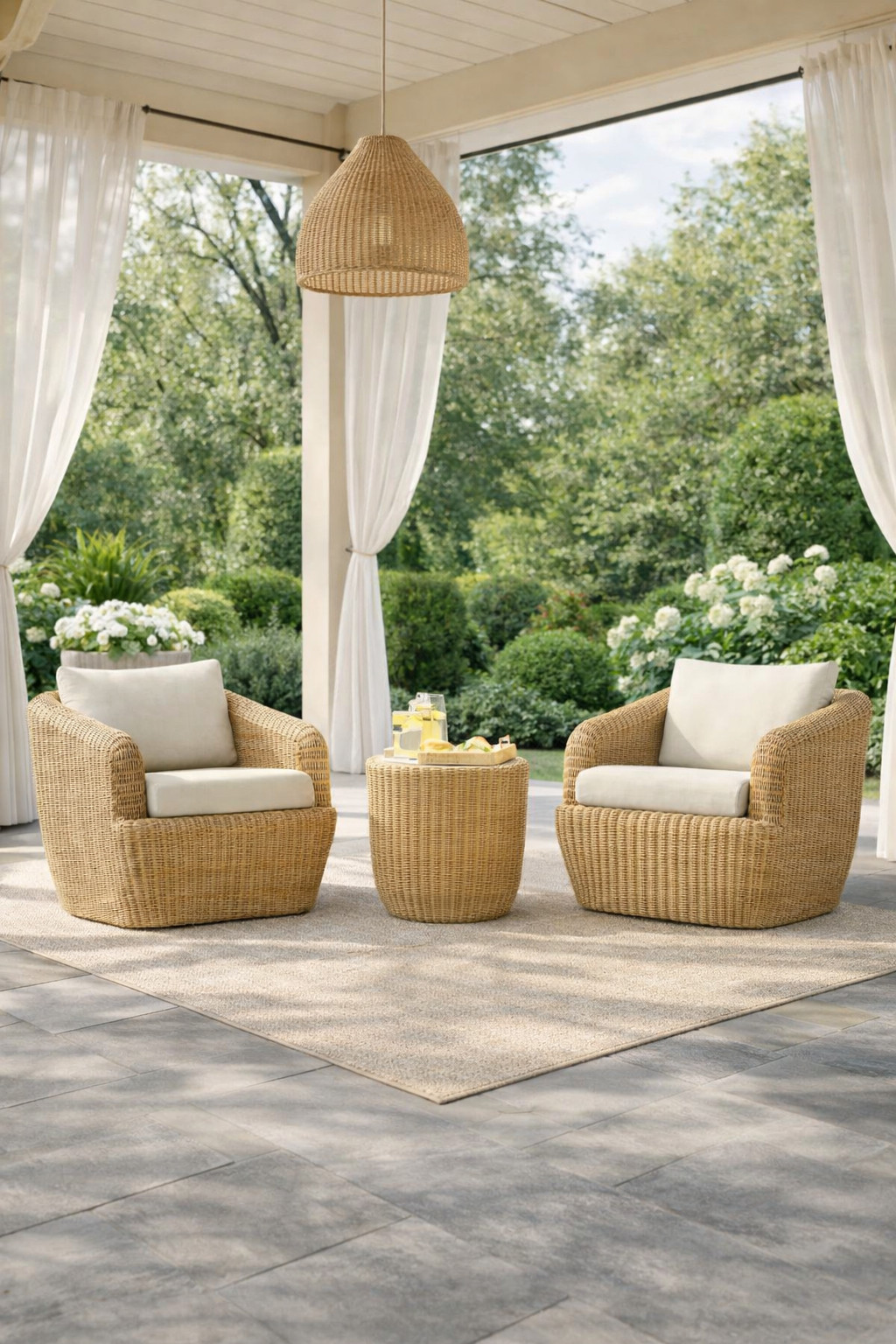 Pretty outdoor swivel chairs! Great price. Available with ottomans too. Time to start getting your outdoor space ready for spring and summer 

 #LTKSeasonal #LTKHome