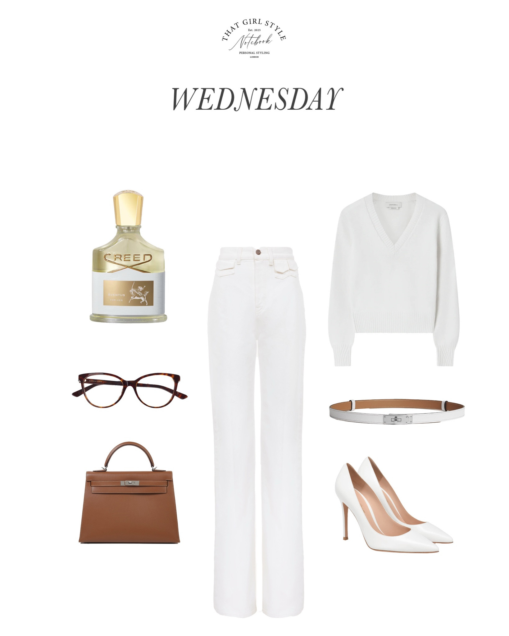 Look 38 | Jumper Knatchbull, Jeans Chloé, Bag Hermès, Heels Ginavito Rossi, Belt Hermès, Glasses Bottega Venetaian

#LTKluxury #LTKstyletip #LTKautumn