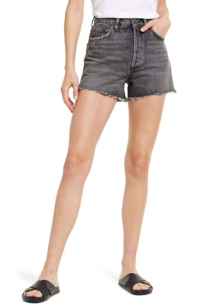AGOLDE Dee Organic Cotton Nonstretch Denim Cutoff Shorts | Nordstrom | Nordstrom