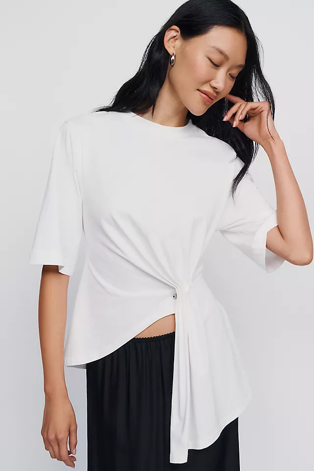 SOVERE Sohvi 100% Cotton Asymmetrical Top | Anthropologie (US)