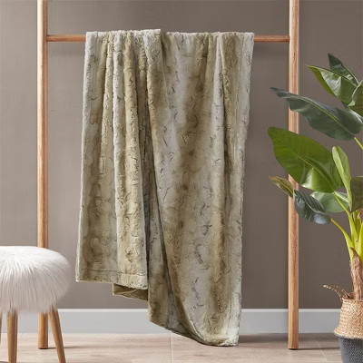 KWPZQEB Faux Fur Throw Blanket, Luxury Cozy Soft Throw for Couch, Soft Plush Cozy Blankets, Blankets for Couch Sofa Bedroom, 60x70", Sand | Target