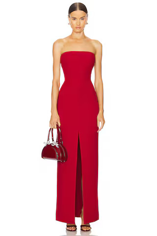 SOLACE London Bysha Maxi Dress in Ruby from Revolve.com | Revolve Clothing (Global)