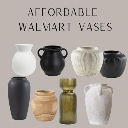 Walmart vases starting at $10! Walmart home finds, vases, living room, bedroom, bathroom, kitchen 

#LTKhome