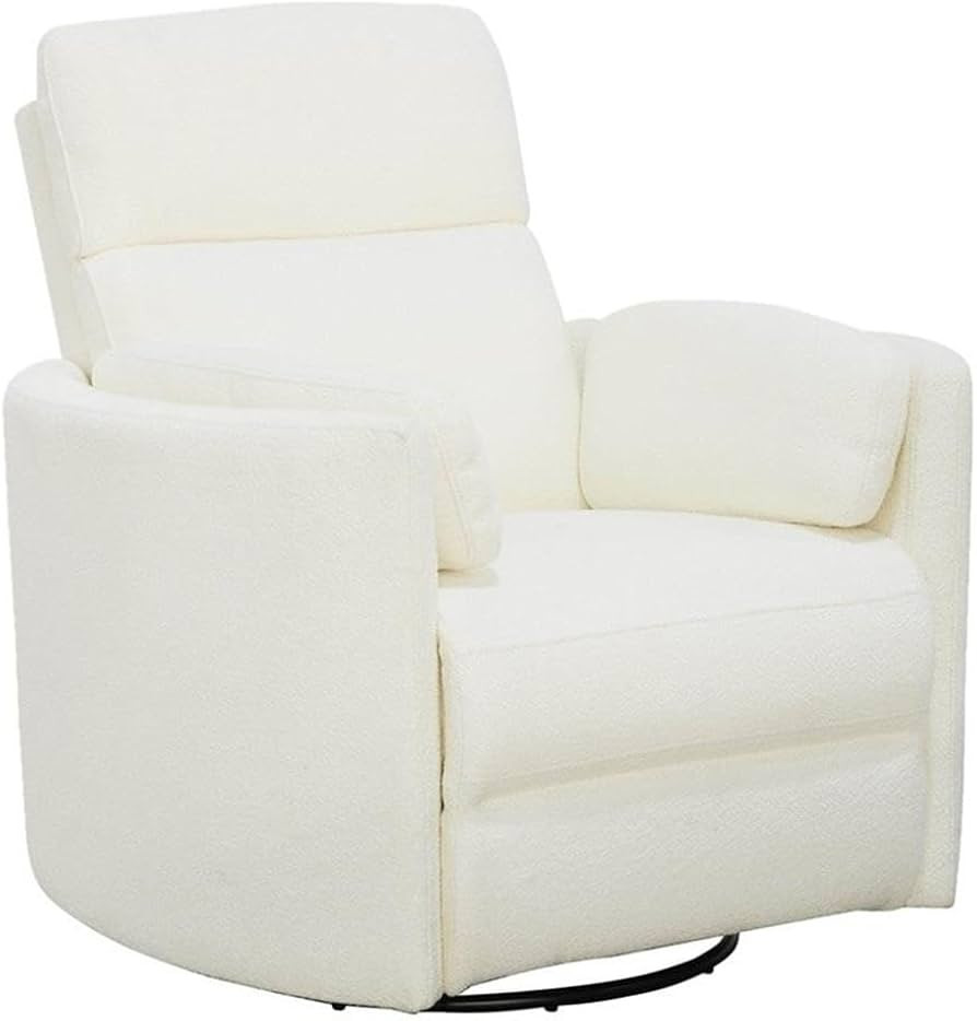 Radius Contemporary Chenille Fabric Power Swivel Glider Recliner with Luxurious Foam, USB Charger... | Amazon (US)