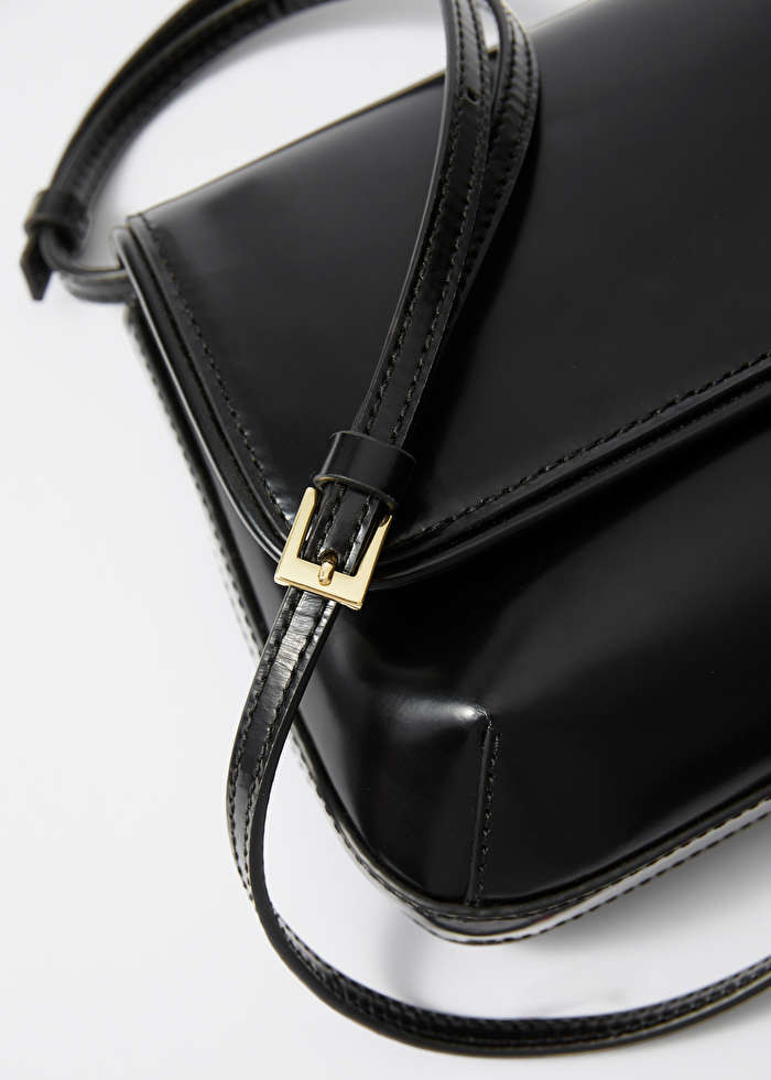 Glossed-Leather Crossbody Bag | & Other Stories US