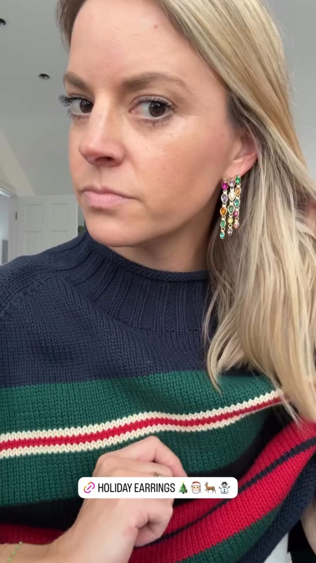 Holiday statement jewelry 🎄my mom always wore fun holiday jewelry and now my kids love when I do 

#LTKFindsUnder50 #LTKHoliday