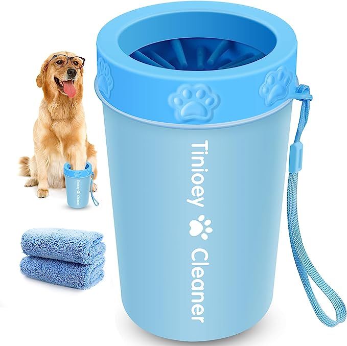 Dog Paw Cleaner for Medium Dogs (with 2 Absorbent Towels), Dog Paw Washer, Paw Buddy Muddy Paw Cl... | Amazon (US)