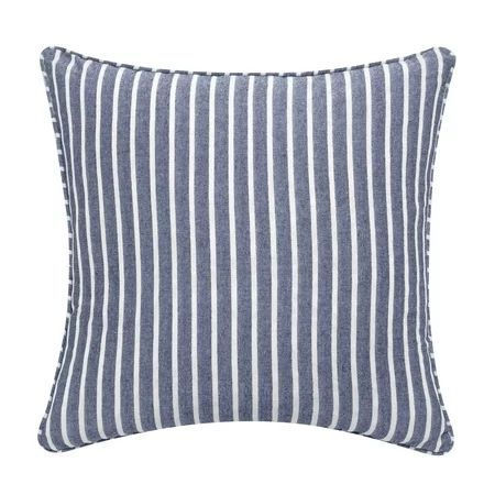 Better Homes & Gardens Feather Filled Textured Palmer Stripe Decorative Throw Pillow, 18"x18" - W... | Walmart (US)
