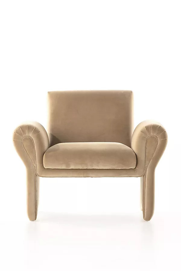 Raya Velvet Accent Chair | Anthropologie (US)