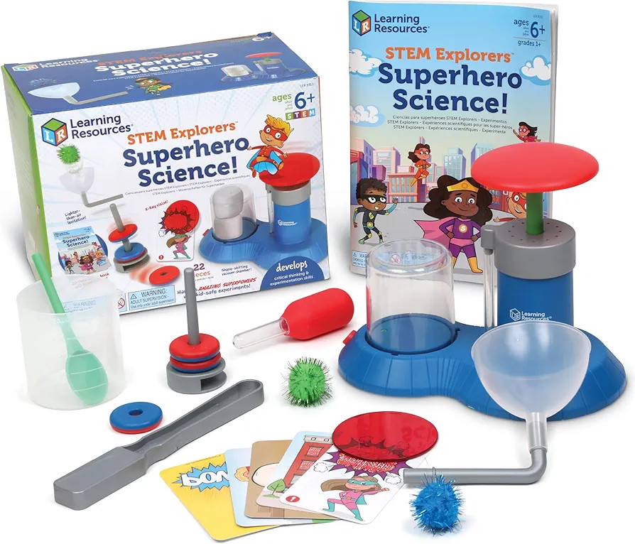 Learning Resources STEM Explorers Superhero Science!, 22 Pieces, Ages 6+, Science Kit, STEM Toys,... | Amazon (US)