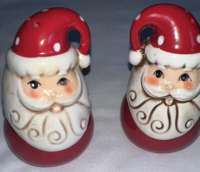 Santa Salt & Pepper Shaker Set | eBay US
