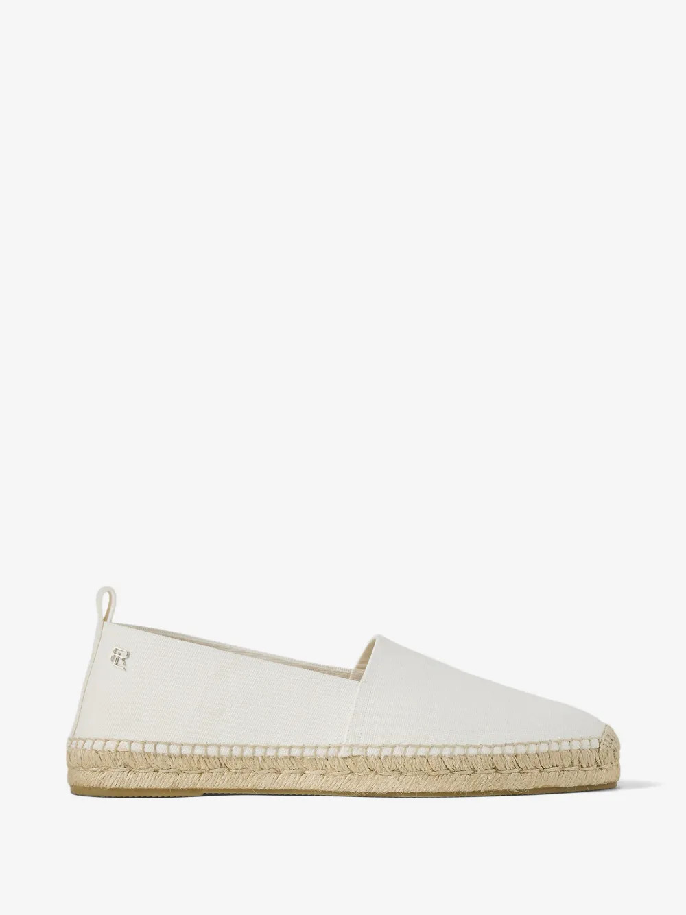 Ralph Lauren Purple Label logo-plaque espadrille - White | Farfetch Global
