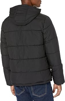 Amazon Essentials Men's Heavyweight Hooded Puffer Coat | Amazon (US)