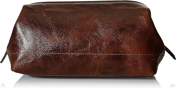 Fossil Men's Leather Travel Toiletry Bag Shave Dopp Kit | Amazon (US)