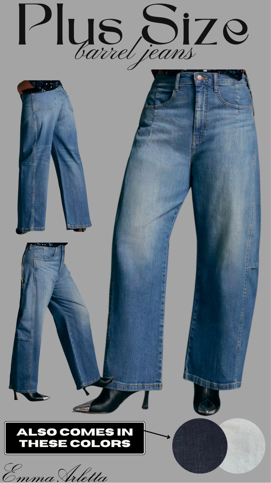 Finally found some plus size barrel jeans !!! 👖

Barrel jeans, jeans, denim, curvy outfit, plus size outfit 

#LTKPlusSize #LTKStyleTip