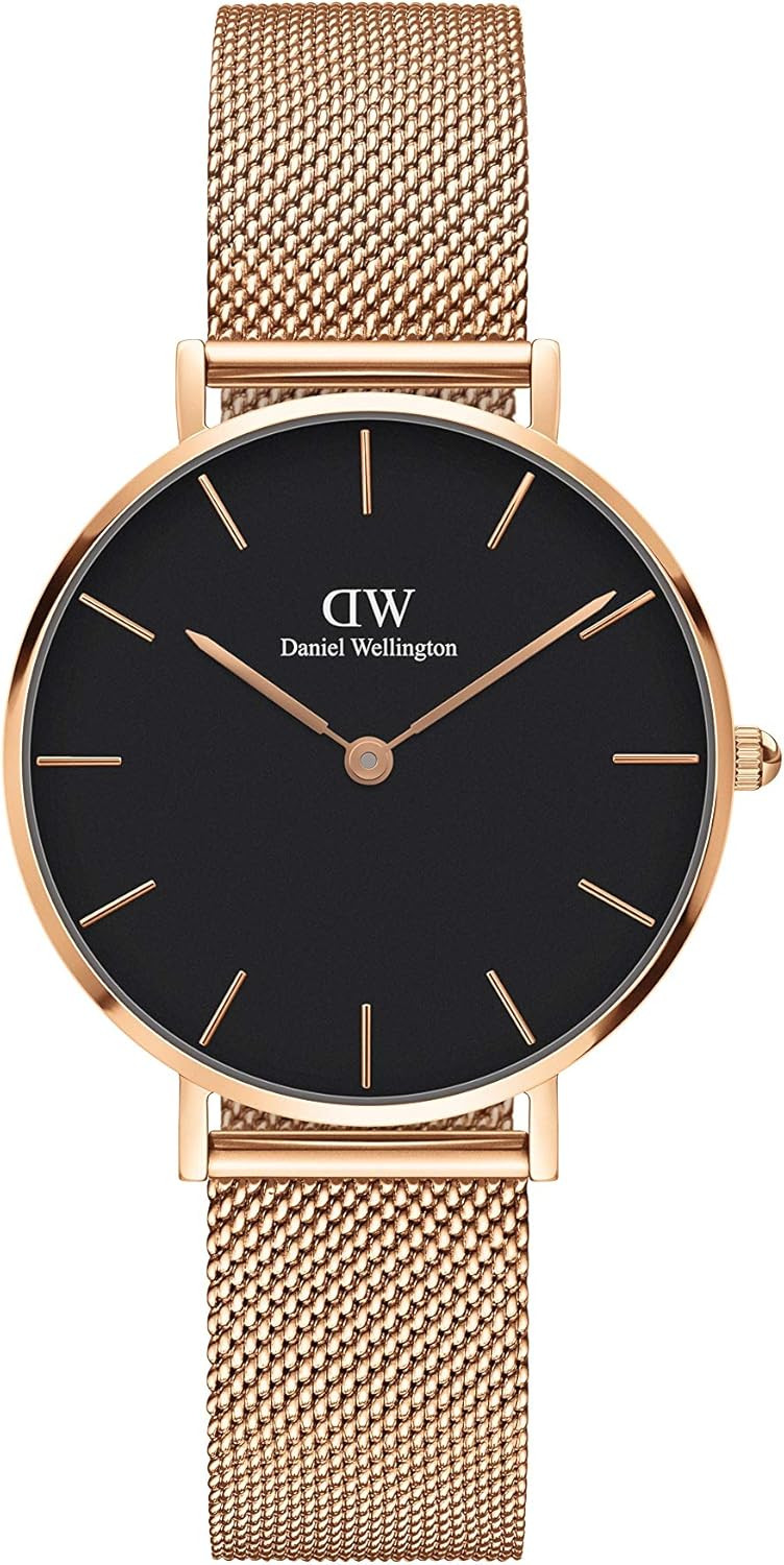 Daniel Wellington Petite Melrose Watch, Rose Gold Mesh Bracelet | Amazon (US)