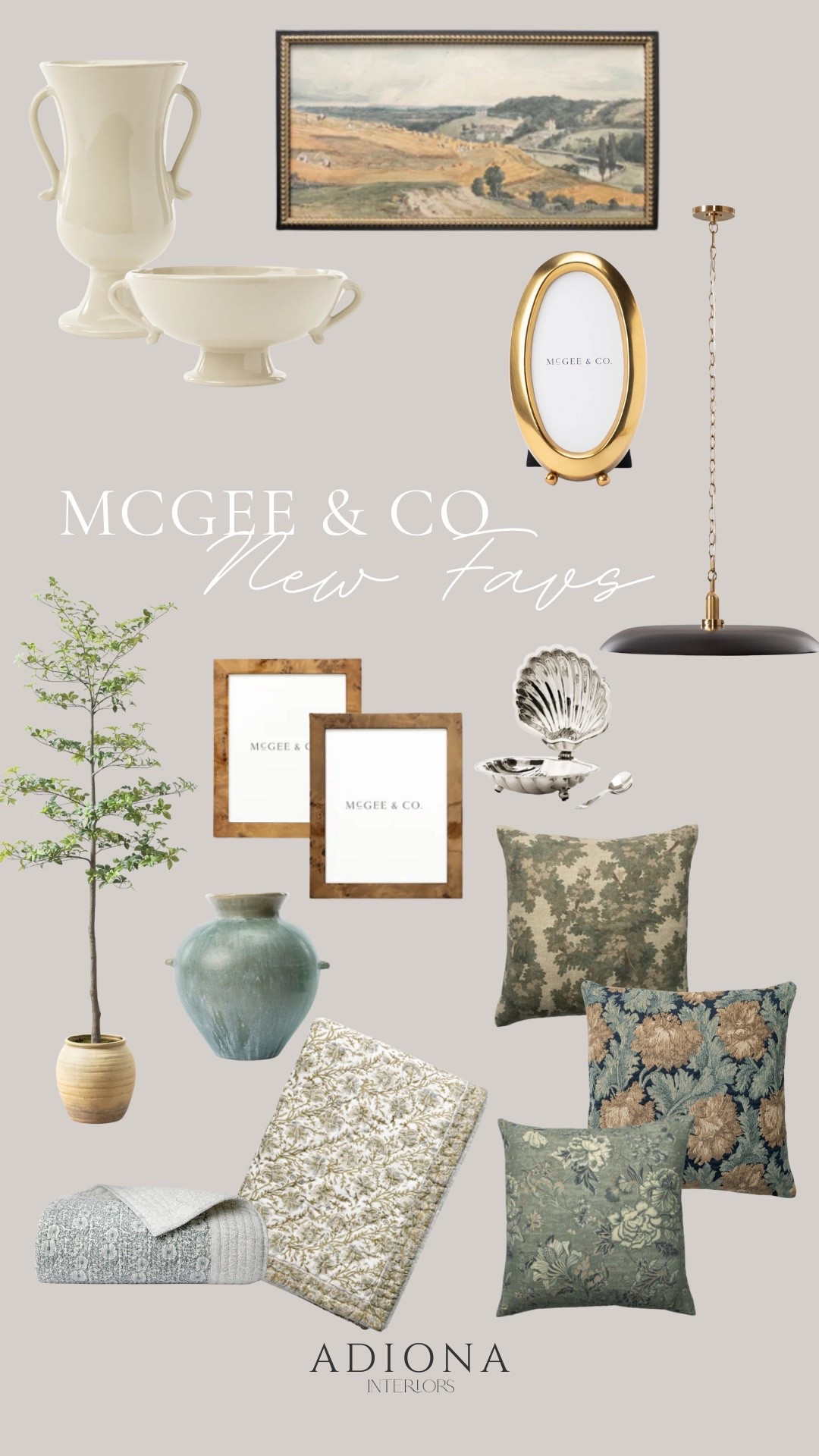 McGee & Co. new favorites 

New arrivals, home decor, picture frames, vase, throw pillows, light pendant, light fixture, faux tree, vintage artwork, blankets, quilts 

#LTKSeasonal #LTKHome #LTKFallSale