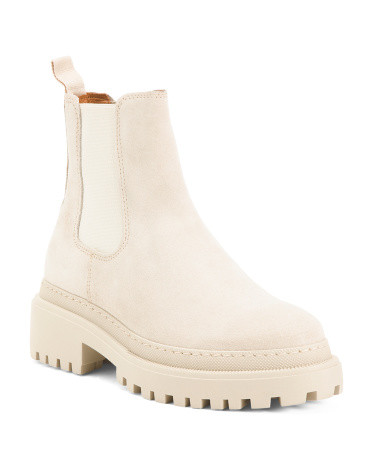 Made In Portugal Suede Chelsea Booties | TJ Maxx
