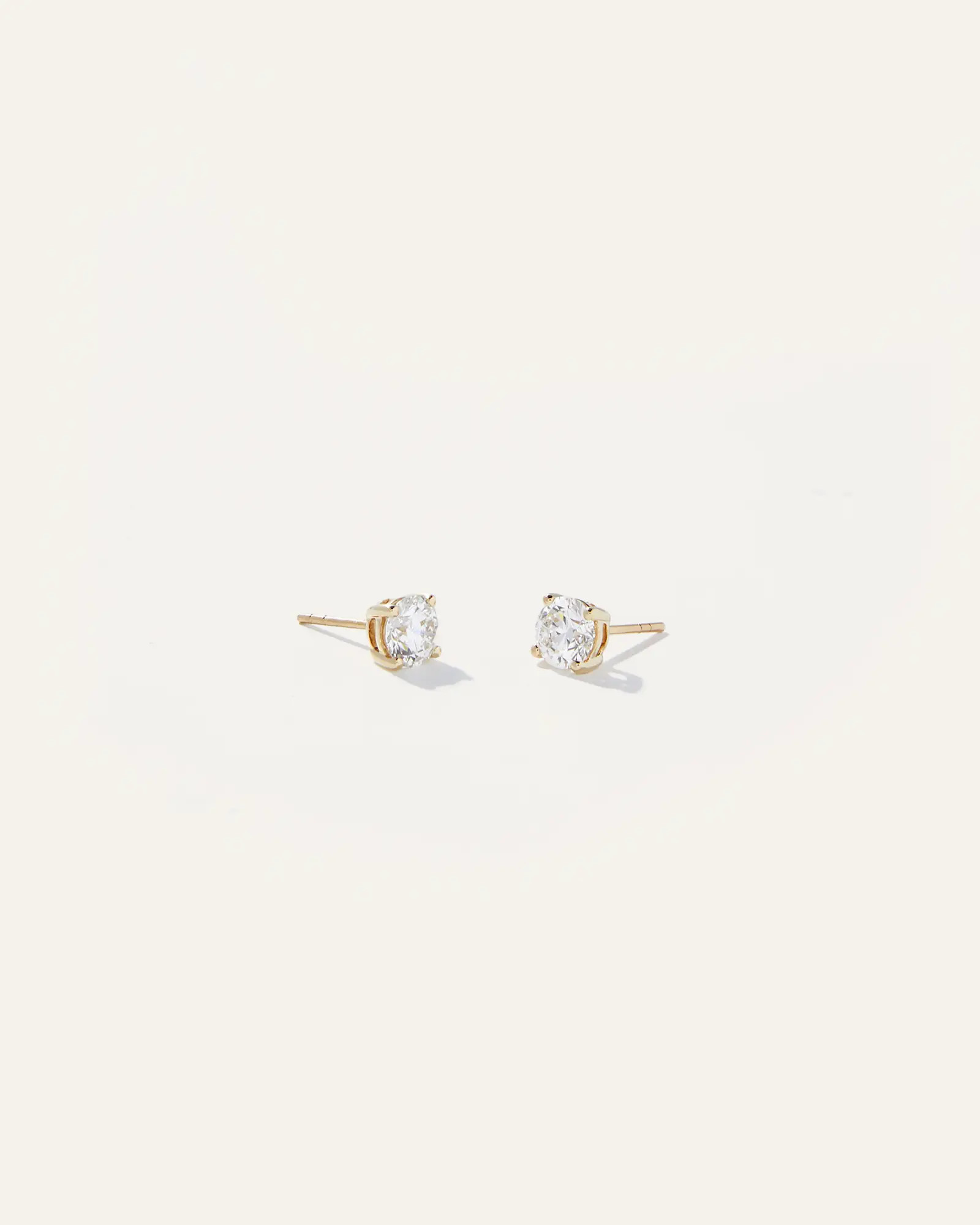 14K Gold Lab Grown Diamond Solitaire Studs | Quince