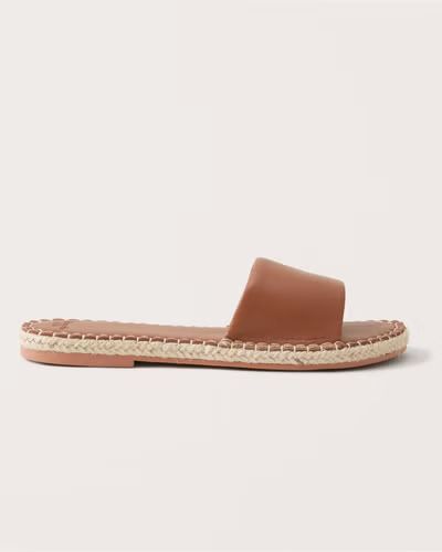 Espadrille Slide Sandals | Abercrombie & Fitch (US)