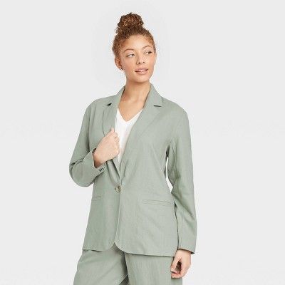 Women's Blazer - A New Day™ Green | Target