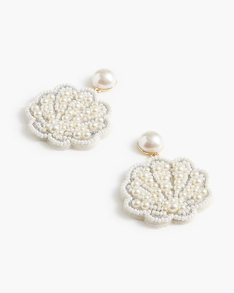 Seashell statement earrings | J.Crew Factory