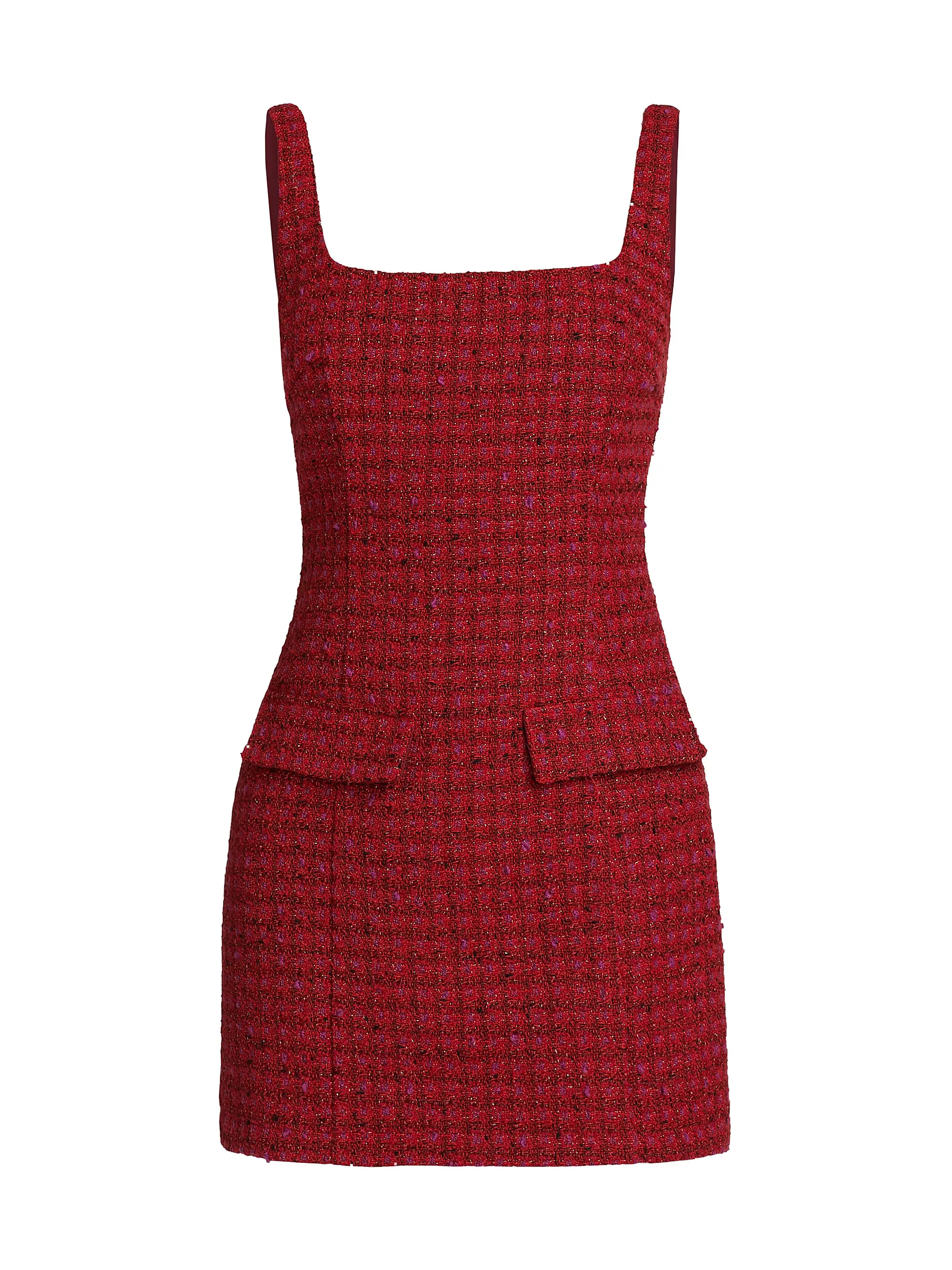 Bethany Check Wool-Blend Skort Romper | Saks Fifth Avenue