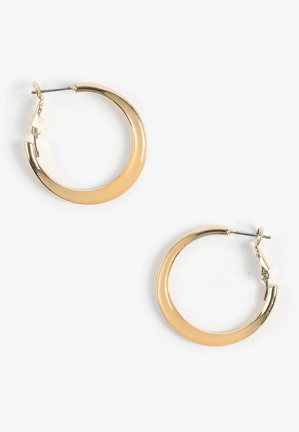 Resin Gold Hoop Earrings | Maurices