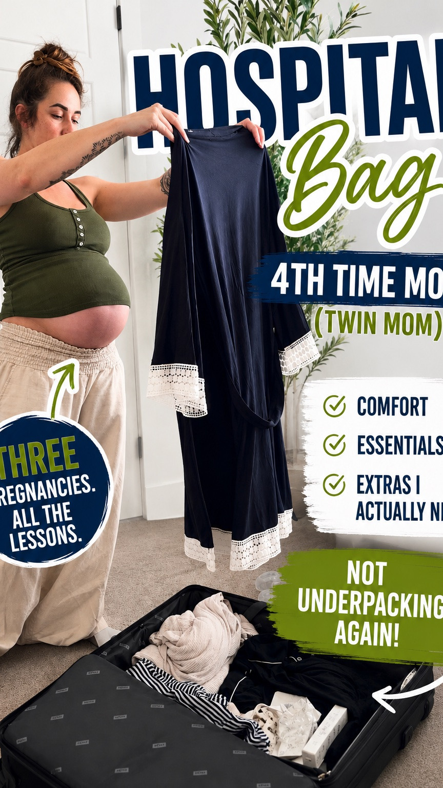 Trying to balance “realistically prepared” and “moving into the hospital permanently” 😅  

A lot of these are things I either wished I had before… or things that made a huge difference during postpartum recovery. And yes, there are definitely some niche comfort items packed in here too.  

Comment “BAG” and I’ll send everything that’s packed so far 🤍  

#hospitalbag #thirdtrimester #pregnancytips #postpartumrecovery #momcontent