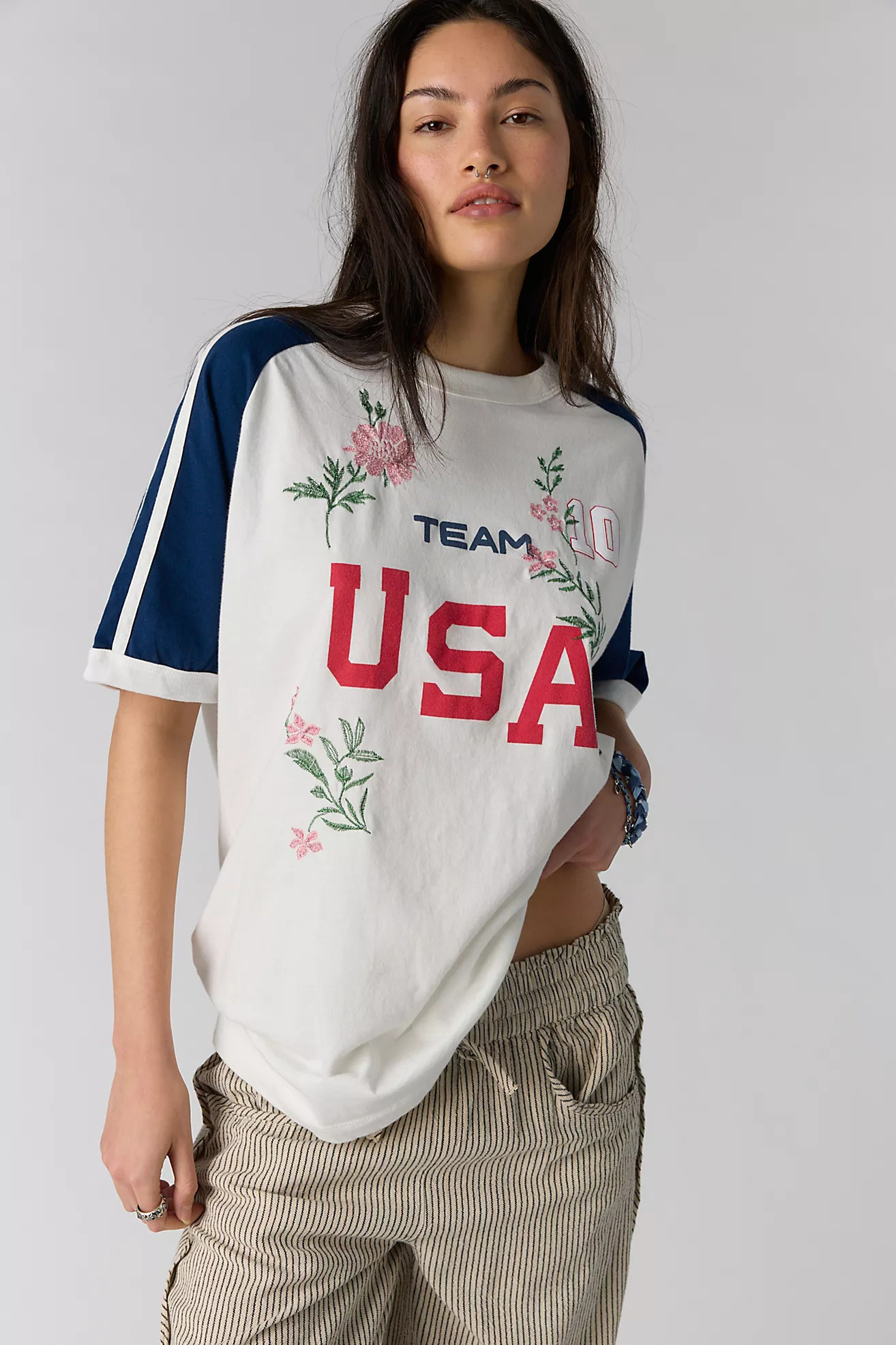 Embroidered Goal Tee | Free People (Global - UK&FR Excluded)