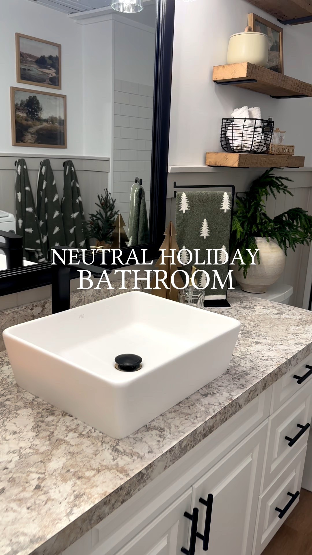 ✨🌲Neutral Christmas Bathroom Decor. Follow @farmtotablecreations on Instagram for more inspiration.

Do you add holiday decor to your bathroom? I absolutely love to decorate this space since it’s been renovated.

While decorating for the season, an easy way to spread holiday cheer is to add decor in unexpected places, with the bathroom being one of them. You can make your bathroom feel a tad more festive just by adding a few holiday touches. A vase filled with seasonal stems, scented candles and even holiday themed towels.

Amazon | Amazon Home Finds | Bathroom Decor | Bathroom Storage | Amazon Must Haves | Bathroom Shelves | Home Decorating | Decor Ideas | Budget Friendly Decor | Home Inspiration | Christmas Bathroom Decor | Christmas Stems | Bathroom Inspo | Amazon Must Haves | Christmas Inspo | Bathroom Decor | Holiday Bathroom | Bathroom Shower Screen | Bathroom Reno



#LTKHome #LTKSaleAlert #LTKFindsUnder50
