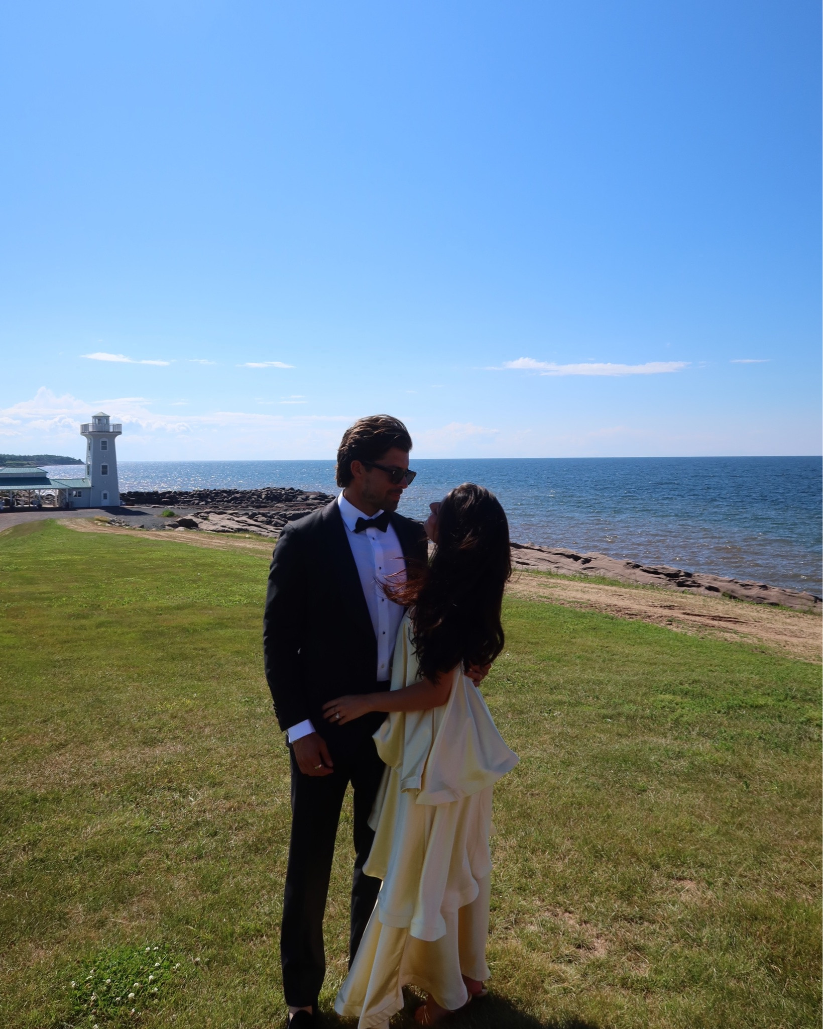 MC duty for our besties @sarahmhasler @craigerslist 
What a weekend celebrating love on the East Coast 🌊⚓️🤍 

#halifaxwedding #eastcoast #weddingguestdress #halifaxnovascotia #weddingfun