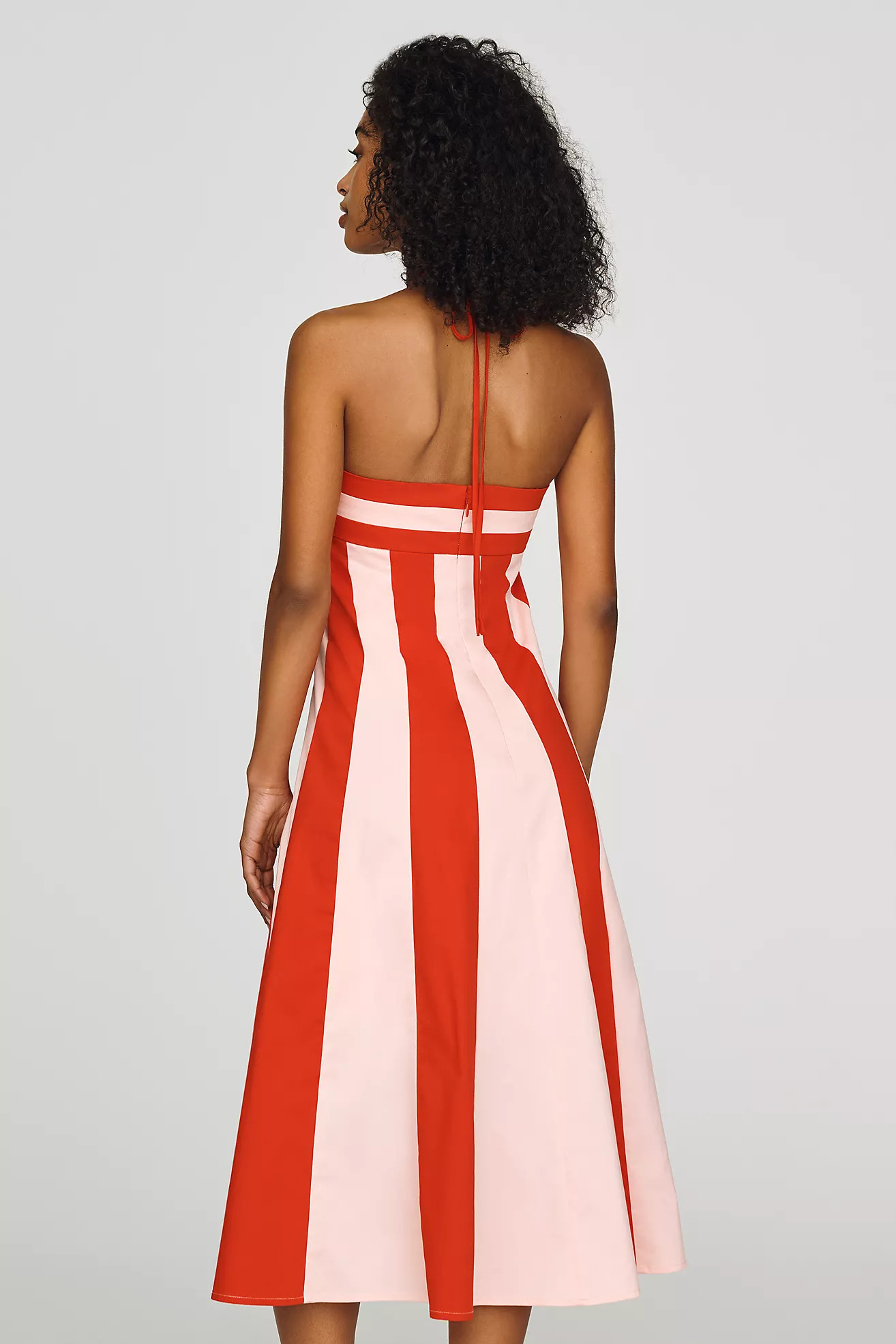 Maeve Halter Colorblock Midi Dress | Anthropologie (US)