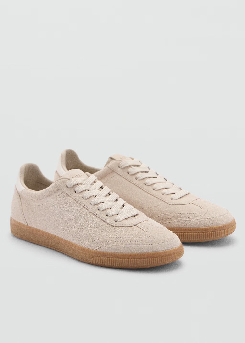 Canvas leather sneakers | Mango (US/MX/AU)