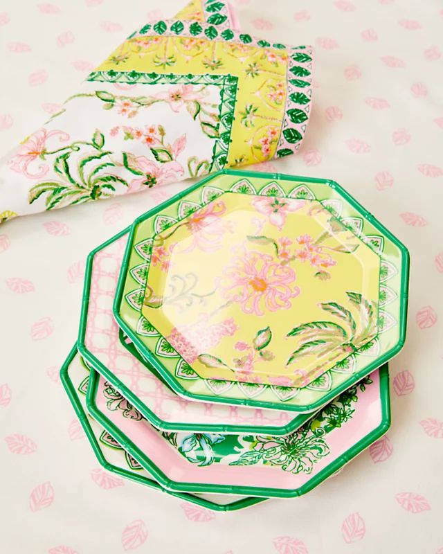 Printed Melamine Appetizer Plate Set | Lilly Pulitzer