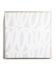 30x30 Greige Loop Abstract Gold Framed Wall Art | Marshalls