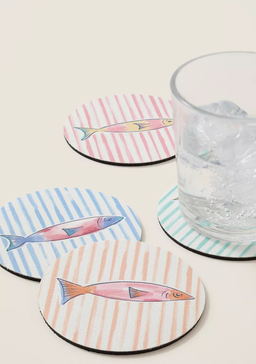 Sewing Down South x Crown & Ivy™ Tidepool Hydro Coaster Set | Belk