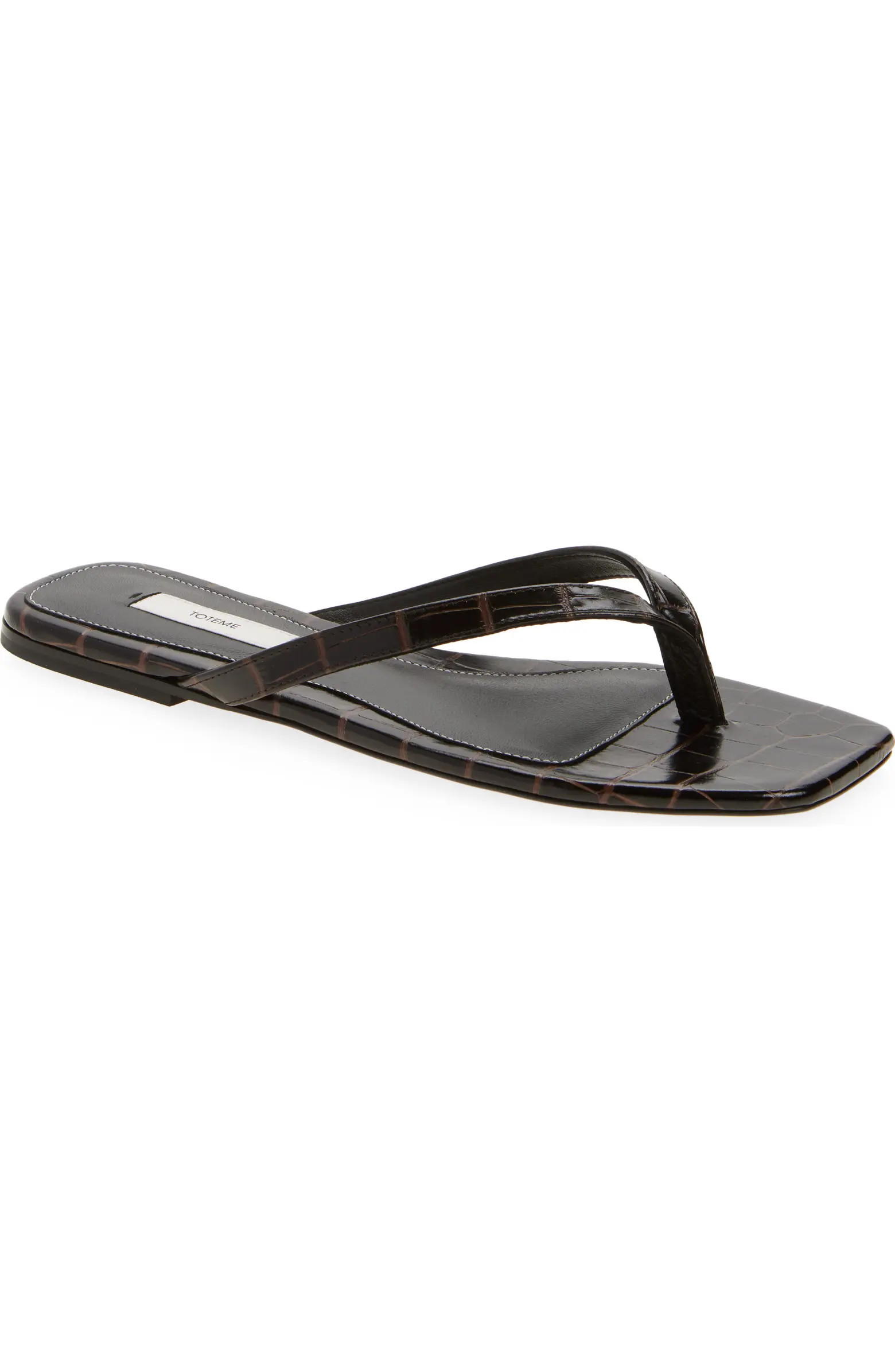 Croc Embossed Flip Flop (Women) | Nordstrom
