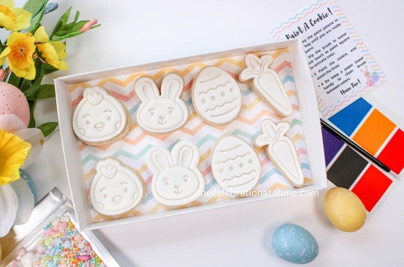 Mini Easter Cookies, Easter PYO Packs, Easter PYO Gift Sets, Easter Cookie Sets, PYO Cookie Sets,... | Etsy (US)