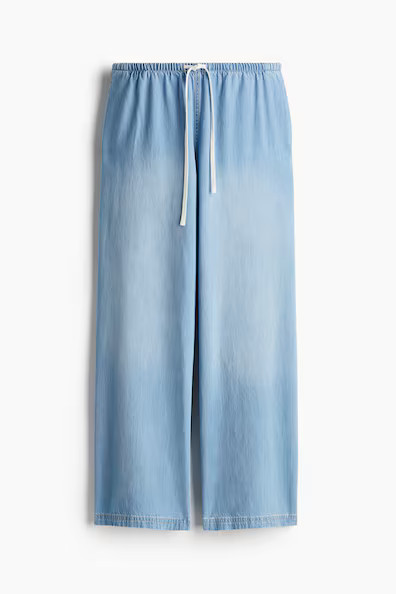 H & M - Denim Drawstring Pants - Blue | H&M (US + CA)