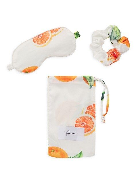 Traveling Tuscany Paloma Orange & Grapefruits Scrunchie and Mask Set | Saks Fifth Avenue