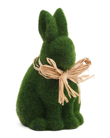 8.25in Mossy Bunny With Bow | Marshalls