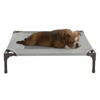 Pet Adobe Portable Elevated Pet Bed With Nonslip Feet for Indoor and Outdoor Use - 30"x 24"x 7", Gray | Target