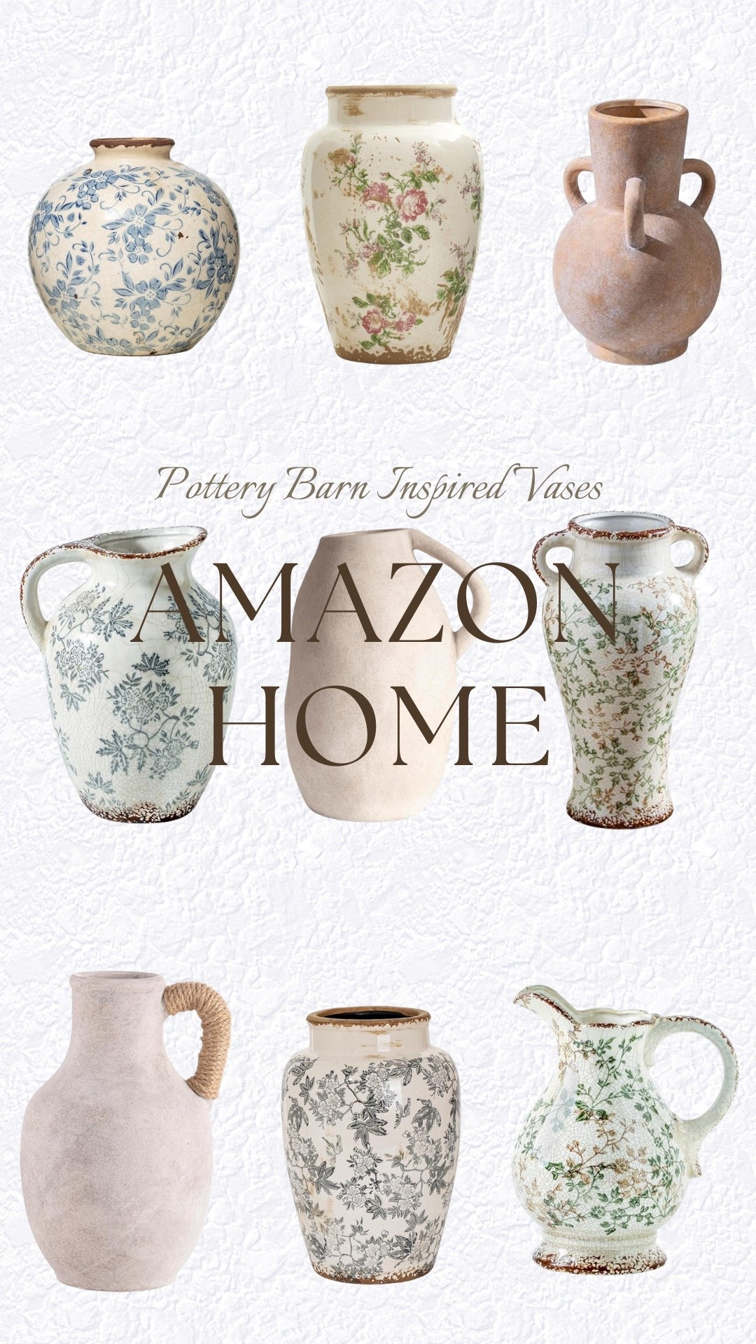 Amazon Prime vases! 





Pottery Barn / farmhouse decor / living room vases

#LTKSaleAlert #LTKHome #LTKFamily