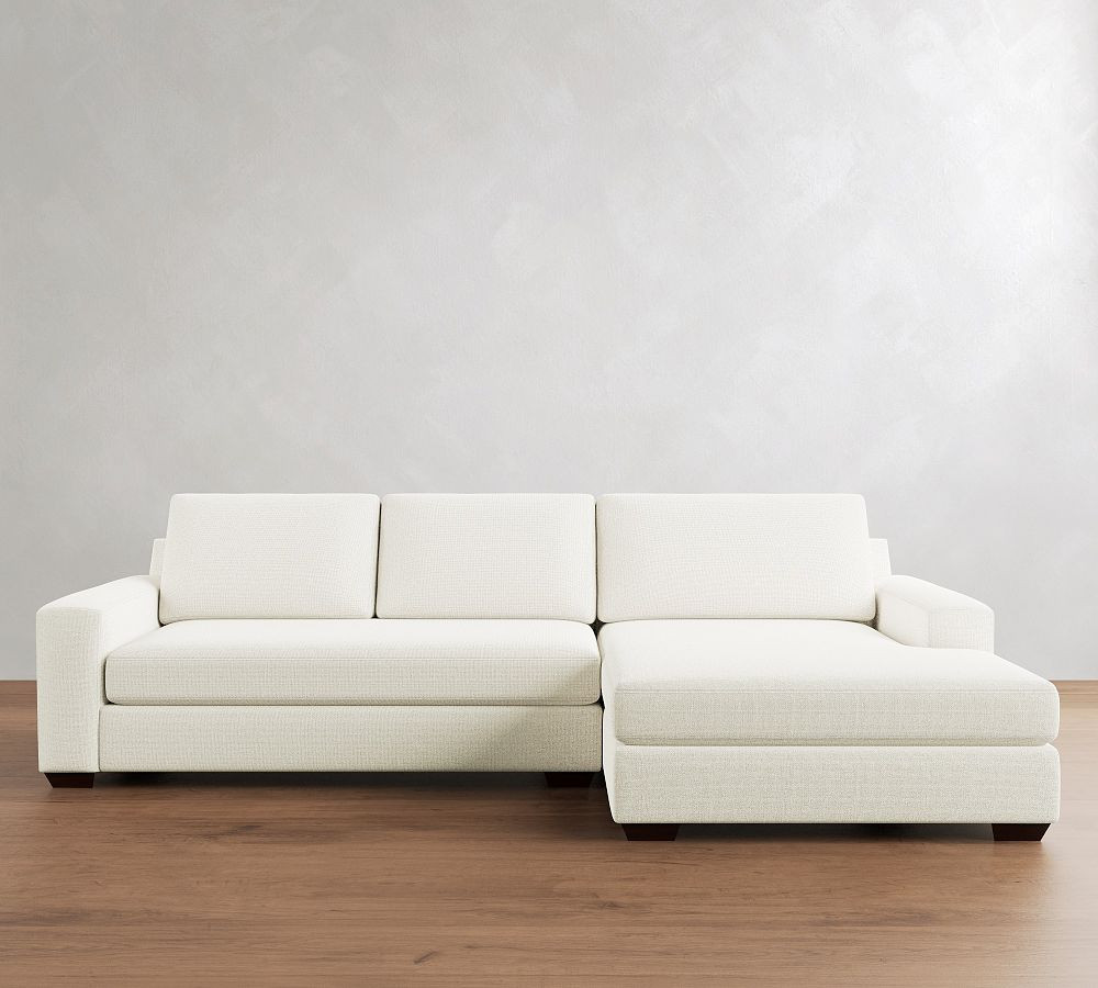 Big Sur Square Arm Chaise Sectional (114"–156") | Pottery Barn (US)